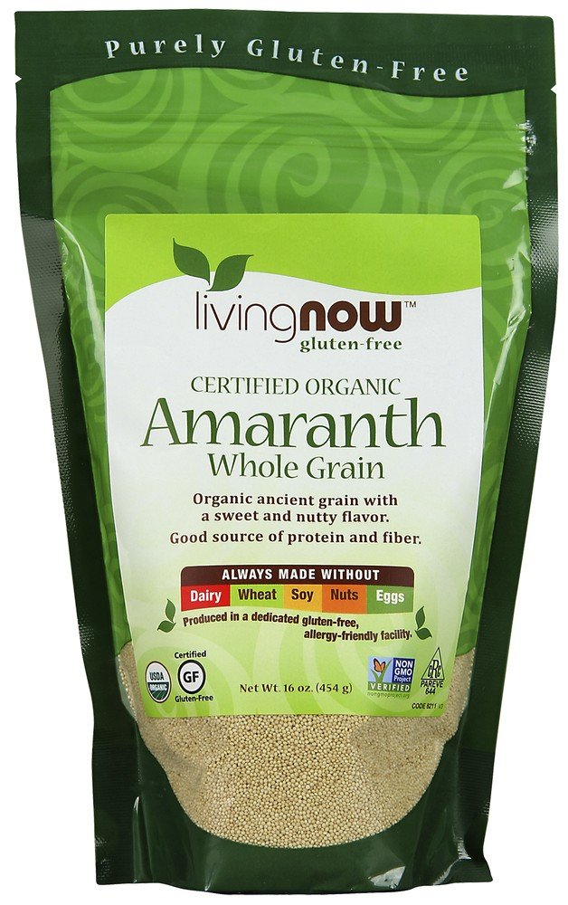 Now Foods Amaranth Grain Organic 1 lbs Grains