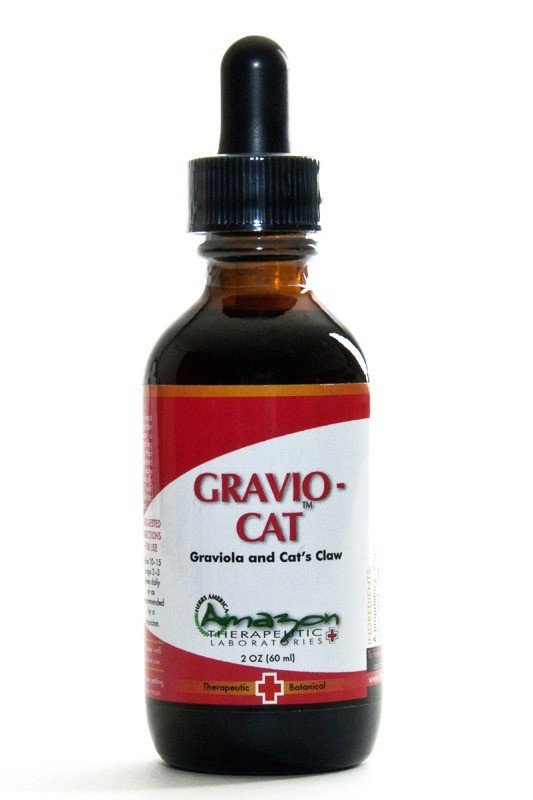 Amazon Therapeutic Laboratories Gravio-Cat (Graviola &amp; Cat&#39;s Claw) Certified Organic 2 oz Liquid