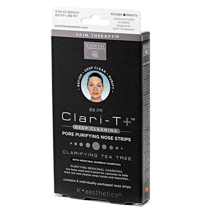 Earth Therapeutics Clarifying Tea Tree Pore Cleansing Nose Strips 6 Pieces