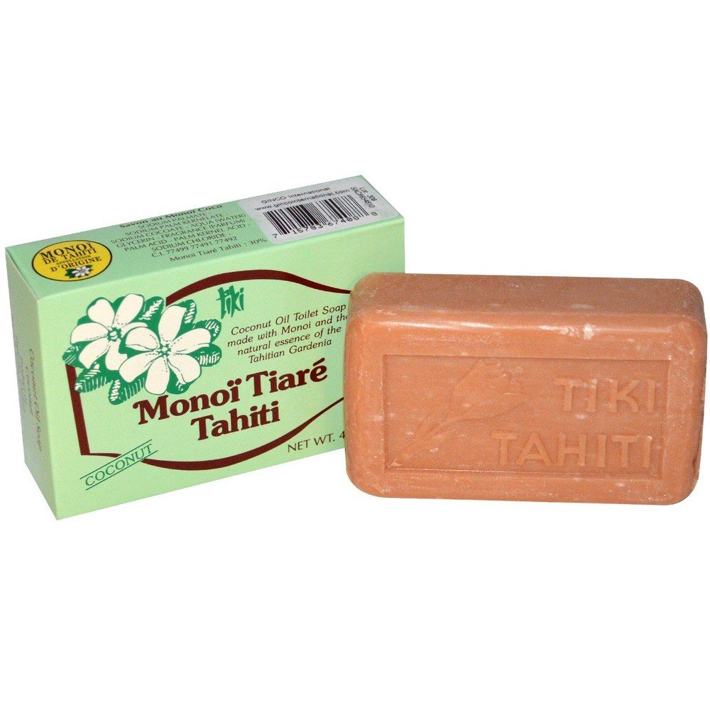 Monoi Tiare Cosmetics Soap Bar Coconut 4.6 oz Bar Soap