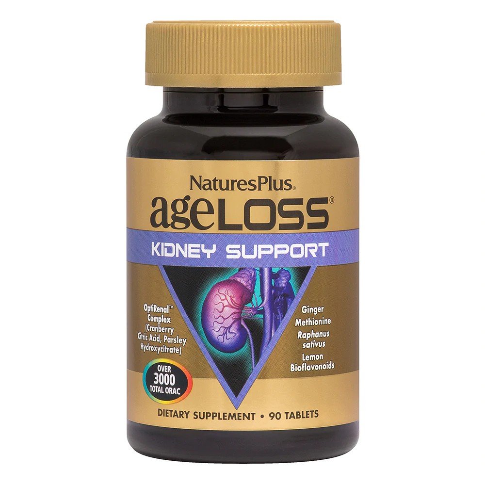 Nature&#39;s Plus Ageloss Kidney Support 90 Tablet