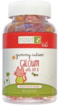 Natural Dynamix Gummie Cuties Calcium with D 60 Gummy