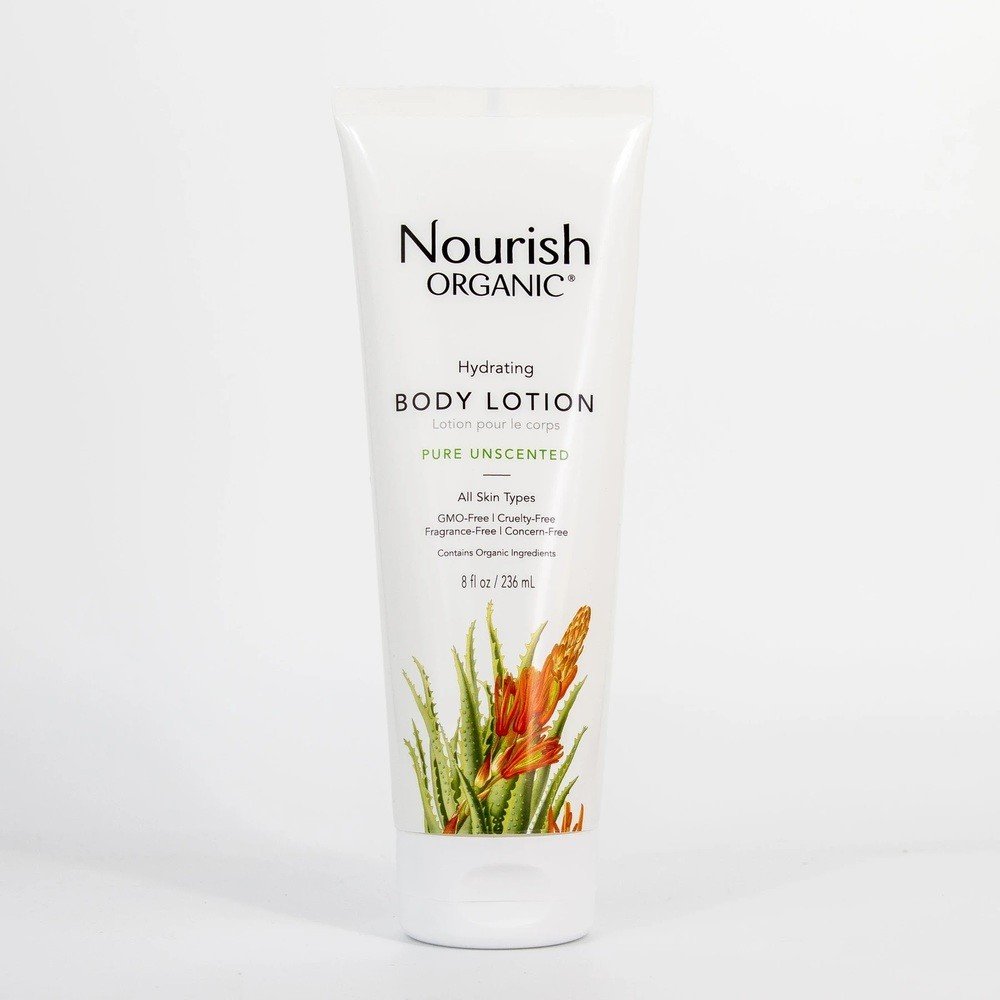 Nourish Organic Hydrating Body Lotion Unscented 8 oz Lotion