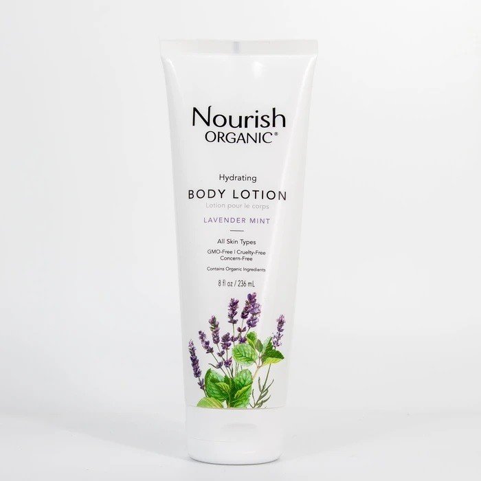 Nourish Organic Hydrating Body Lotion Lavender Mint 8 oz Lotion