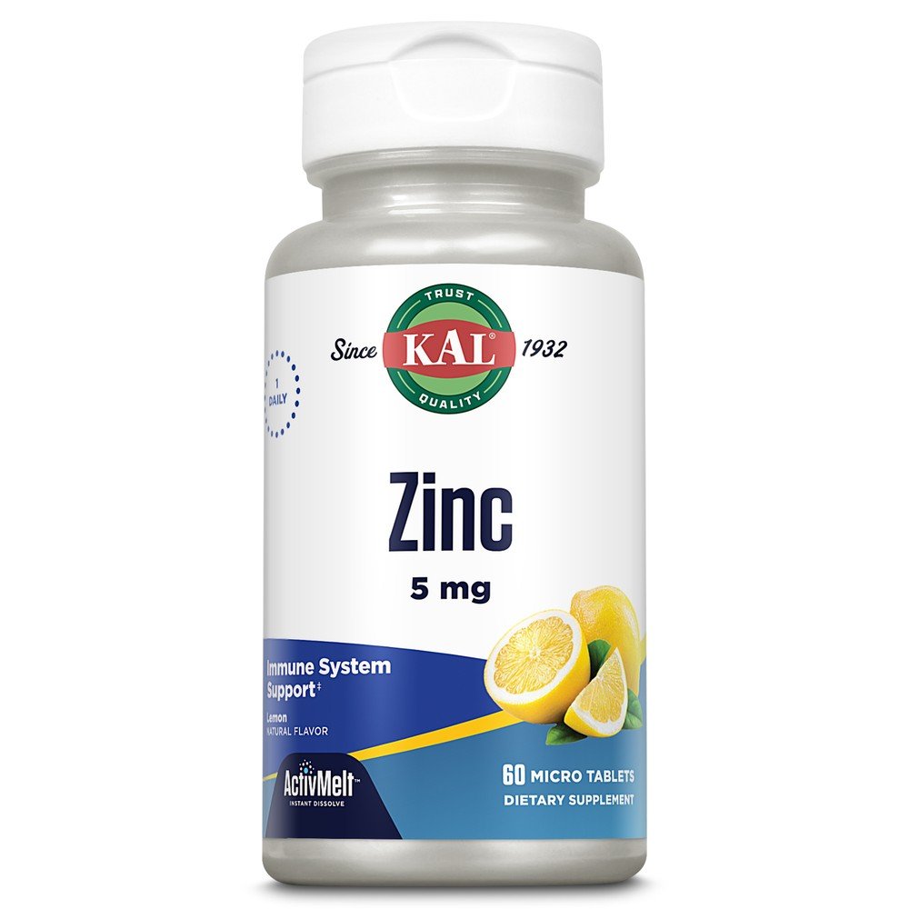 Kal Zinc ActivMelt Sweet Lemon 5mg 60 tablets