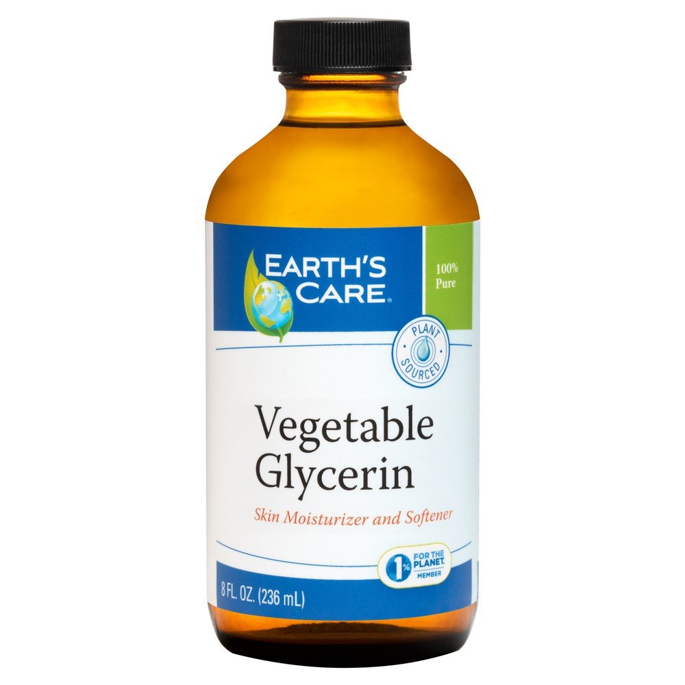 Earth&#39;s Care Vegetable Glycerin 100% Pure &amp; Natural 8 oz Liquid