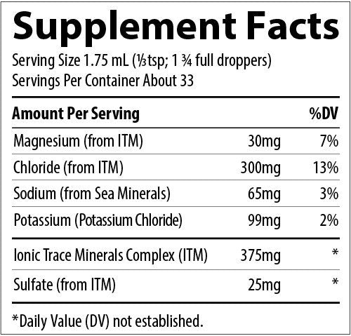 Trace Minerals Ionic Potassium 99 mg 2 oz Liquid