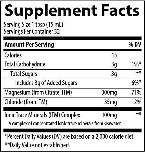 Trace Minerals Liquid Magnesium 300 mg Tangerine 16 oz Liquid