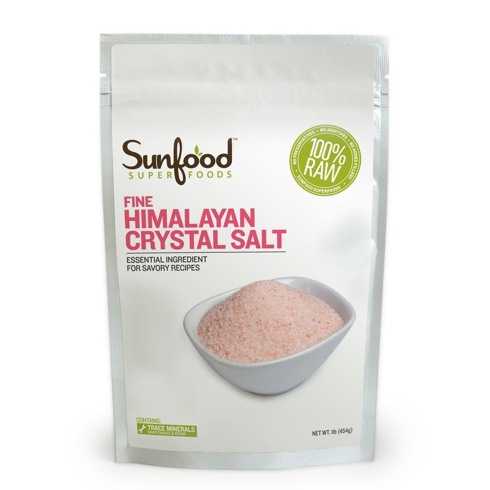 Sunfood Himalayan Pink Salt, Fine, 1 lb Granule
