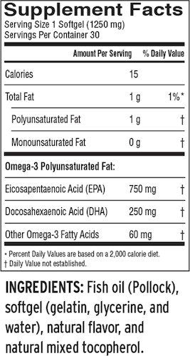 Barlean&#39;s Ideal Omega 3 30 Softgels