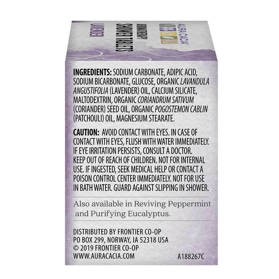 Aura Cacia Shower Tablets Relaxing Lavender 3 Pack Shower Tabs
