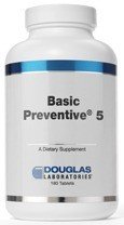 Douglas Laboratories Basic Preventive 5 Iron Free 180 Tablet