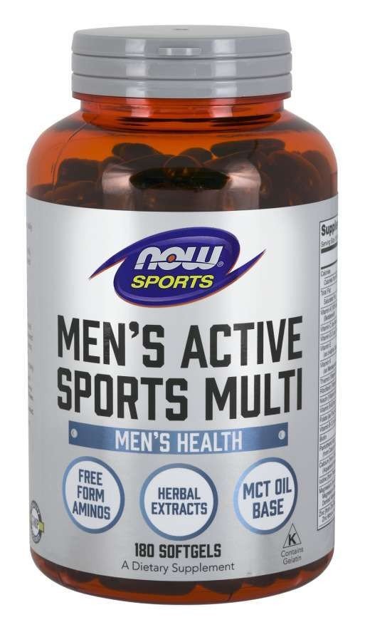 Now Foods Men's Extreme Sports Multi 180 Softgel