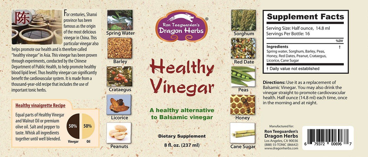 Dragon Herbs Healthy Vinegar 8 oz Liquid