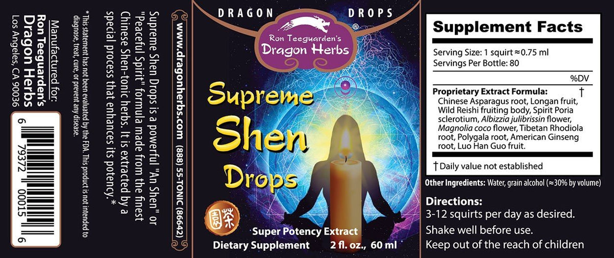 Dragon Herbs Supreme Shen Drops 2 fl oz (60 ml) Liquid