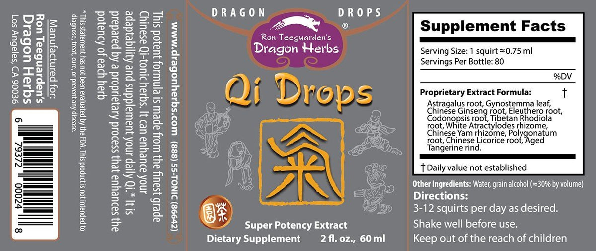 Dragon Herbs Qi Drops 2 fl oz (60 ml) Liquid