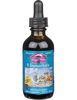 8 Immortals | Ron Teeguarden&#39;s Dragon Herbs | Qi Building | Immune System Strengthening | Skin Health | Stress Management | Chinese Herbalism | Dietary Supplement | 2 oz Liquid | VitaminLife