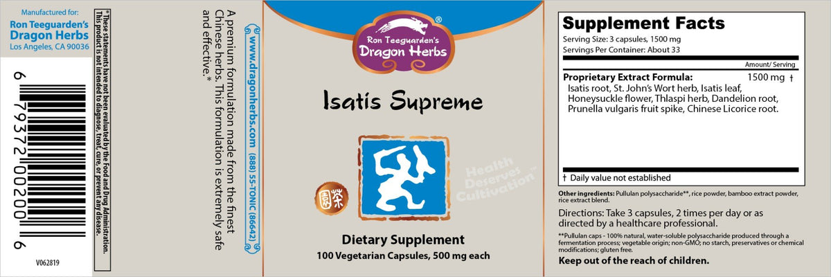 Dragon Herbs Isatis Supreme 100 Capsule