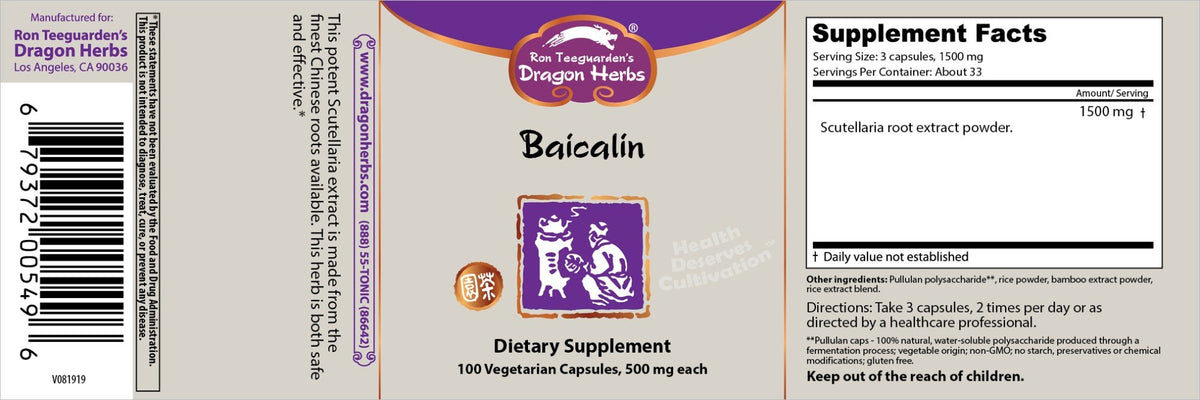 Dragon Herbs Baicalin 100 Capsule