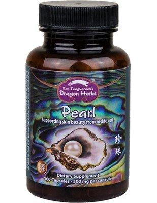 Ron Teeguarden's Dragon Herbs | Pearl Powder | 500 mg Skin Health | Beauty | Dietary Supplement | 100 Capsules | VitaminLife