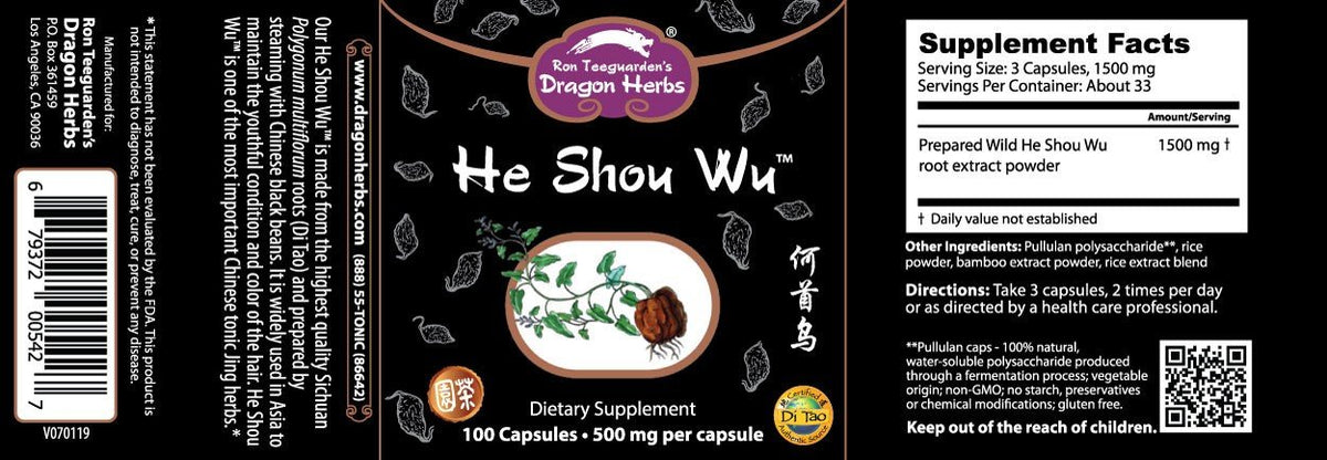 Dragon Herbs He Shou Wu 100 Capsule