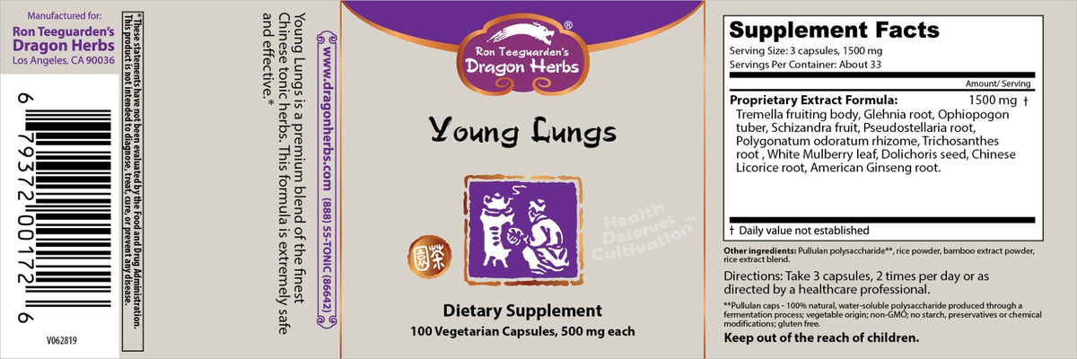 Dragon Herbs Young Lungs 100 Capsule