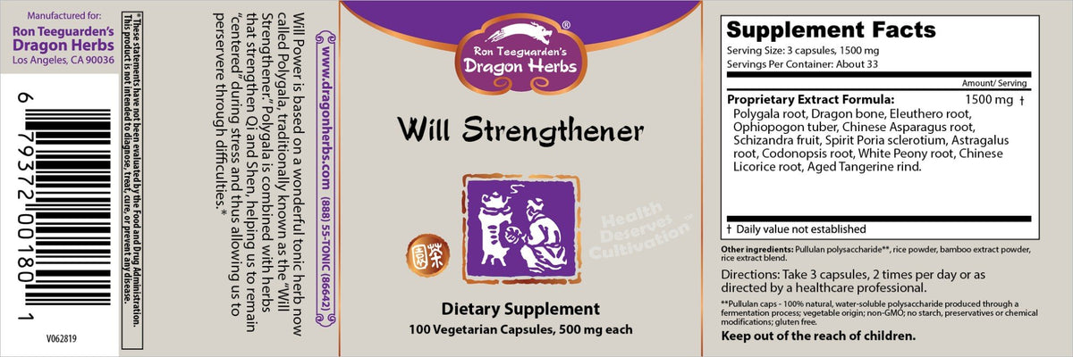 Dragon Herbs Will Strengthener 100 Capsule