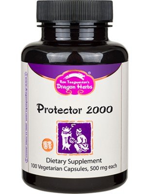 Protector 2000 | Ron Teeguardens Dragon Herbs | Cracked Shell Reishi Spore | Goji LBP-40 | Agaricus Mushroom Extract | Immune System | Tonic Herbs | Skin Health | Antioxidants | Chinese Herbalism | 500 mg Capsules | Dietary Supplement | 100 VegCaps | 100 Vegetable Capsules | VitaminLife