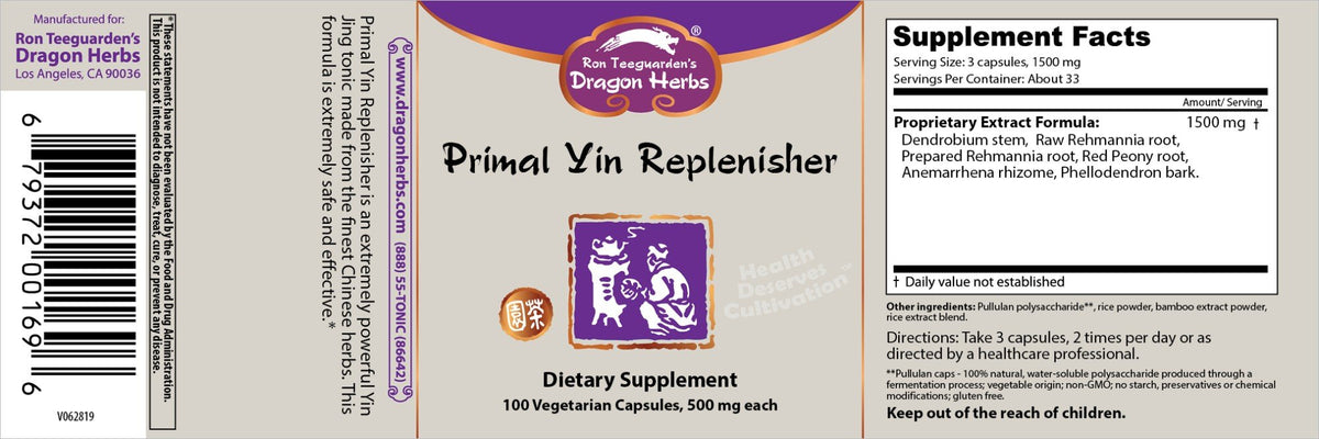 Dragon Herbs Primal Yin Replenisher 100 Capsule