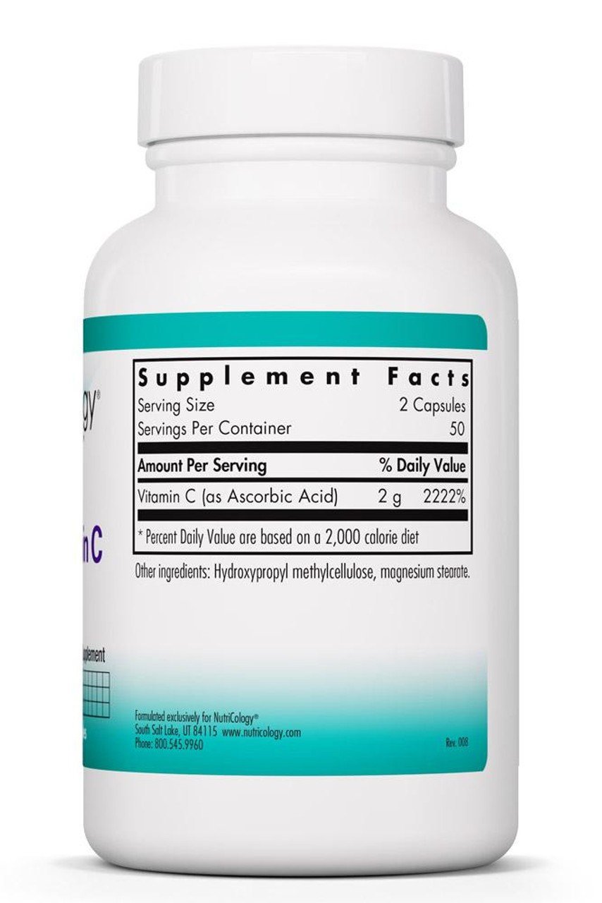 Nutricology Pure Vitamin C 120 g (4.2 oz) Powder