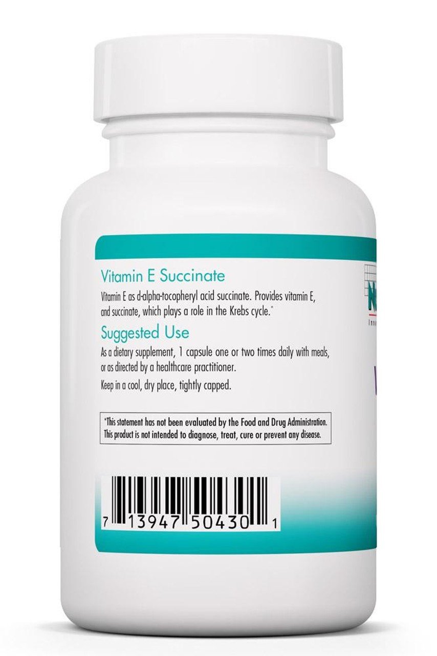 Nutricology Vitamin E Succinate 100 VegCap