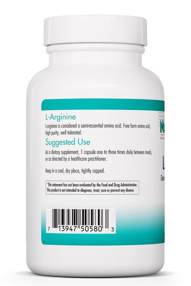 Nutricology L-Arginine 500mg 100 VegCap
