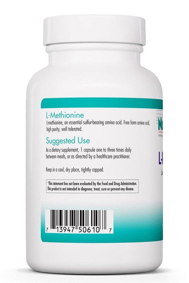 Nutricology L-Methionine 500mg 100 VegCap