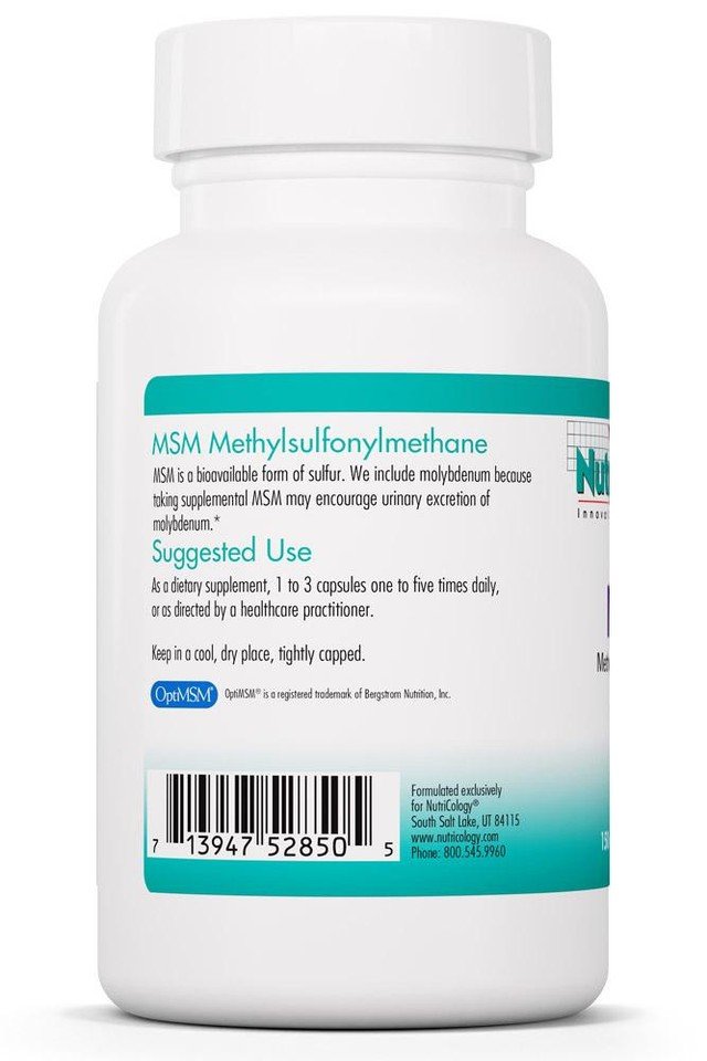 Nutricology MSM Methylsulfonylmethane 500mg 150 VegCap