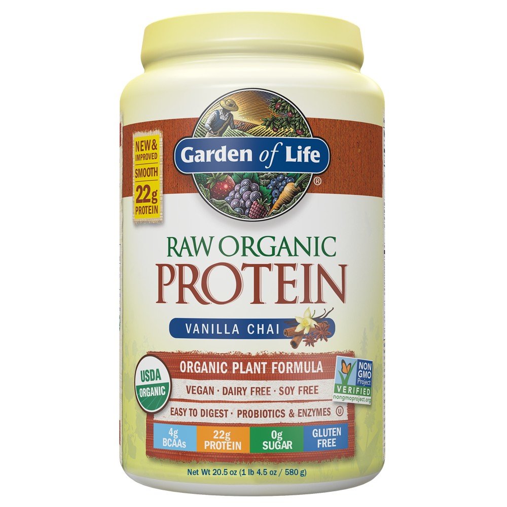 Garden of Life Raw Organic Protein Vanilla Chai 20.5 oz (580g) Powder