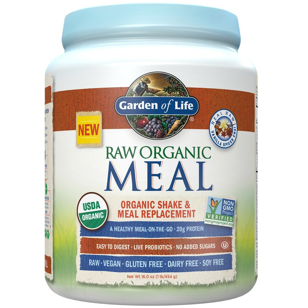 Garden of Life Raw Organic Meal Vanilla Spiced Chai 16 oz (454g ) Powder