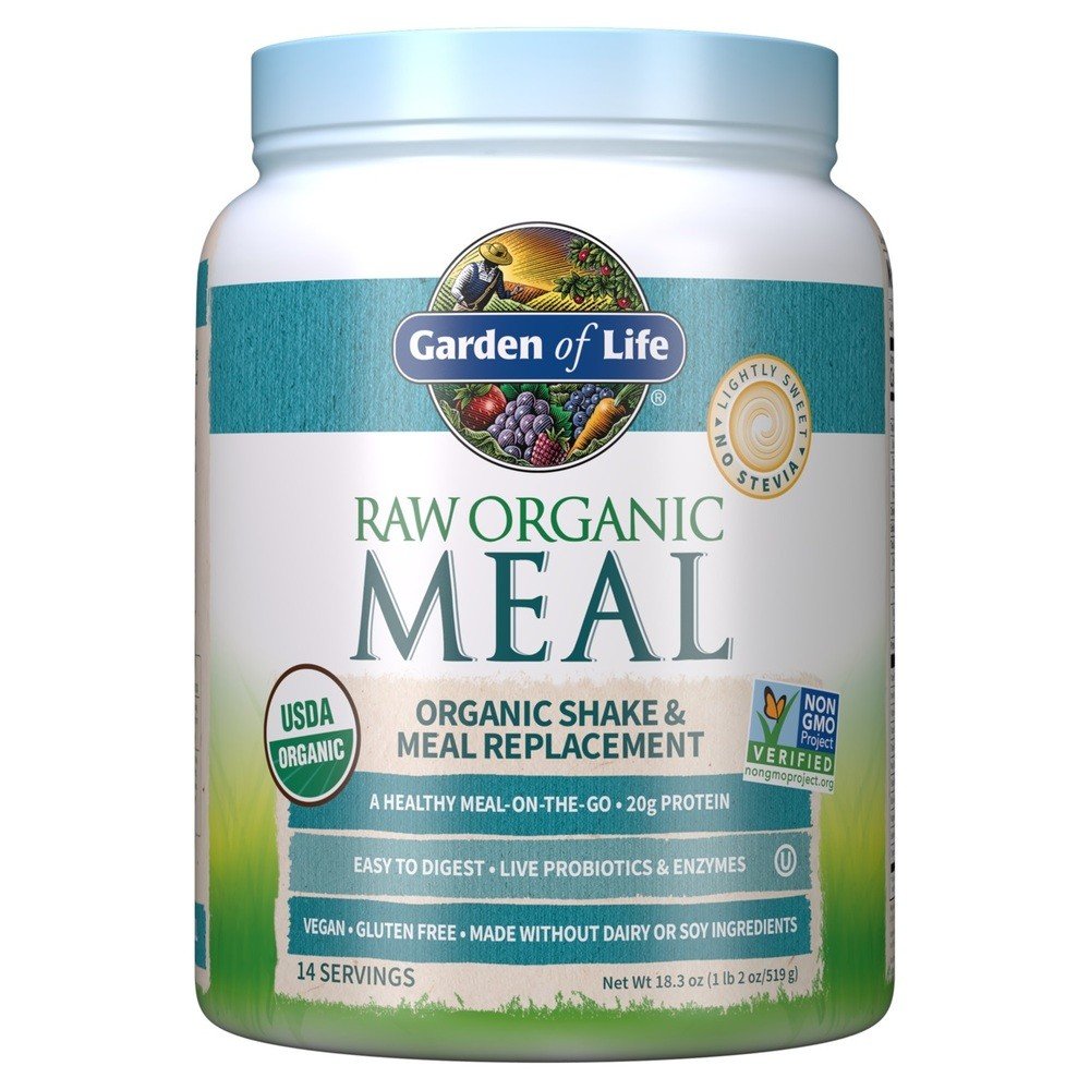 Garden of Life Raw Organic Meal Lightly Sweet 18.3 oz (519 g) Powder