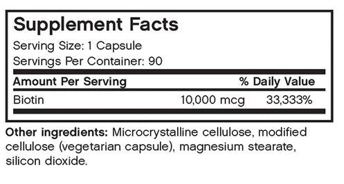 Futurebiotics Biotin 10,000 mcg 90 VegCap