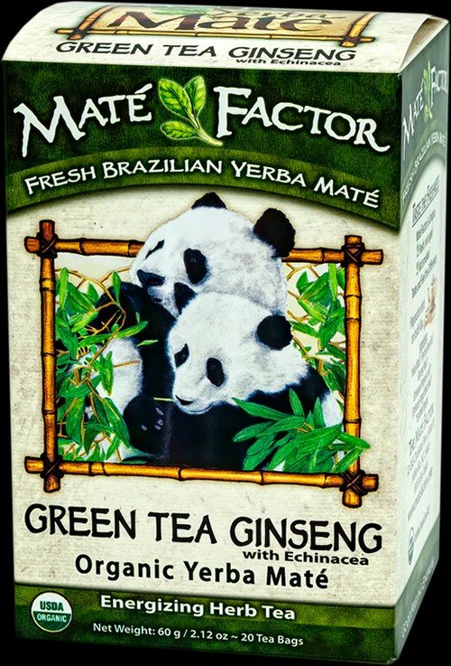 The Mate Factor Green Tea Ginseng 20 Tea Bag