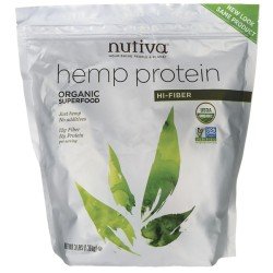 Nutiva Organic Hemp Protein Hi Fiber (Bag) 3 lbs Powder