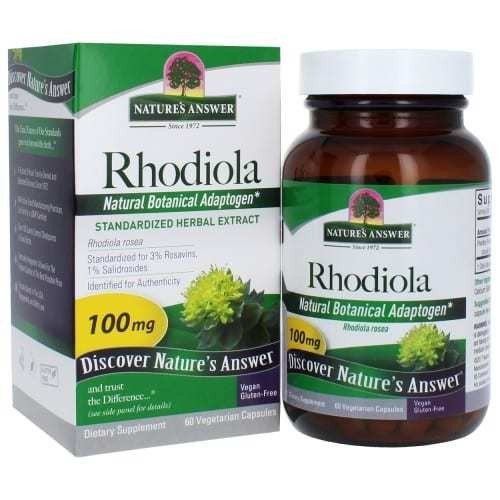 Nature's Answer Rhodiola Standardized Root Extract 60 VegCap