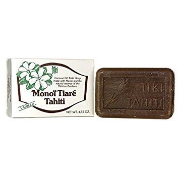 Monoi Tiare Cosmetics Soap Bar Vanilla 4.6 oz Bar Soap