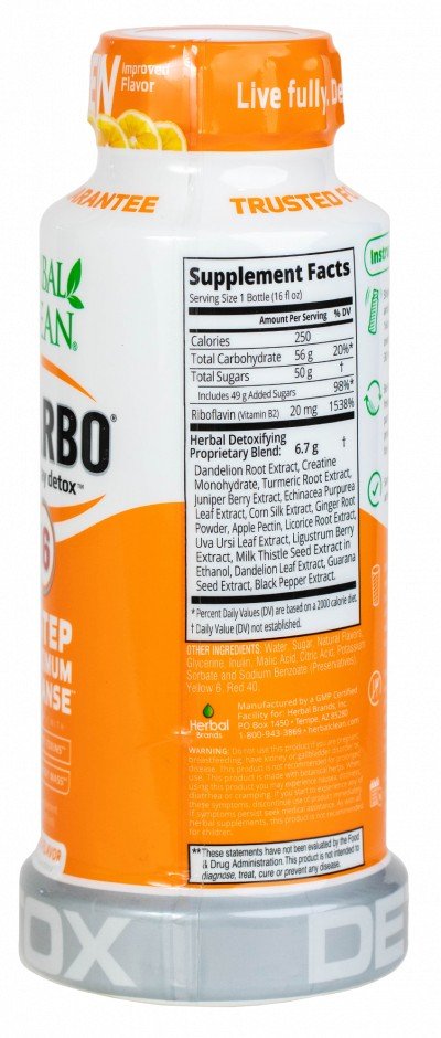 Herbal Clean Detox Q Carbo Liquid Orange 16 oz Liquid