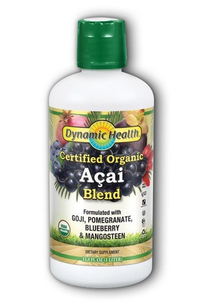 Dynamic Health Organic Certified Acai Juice Blend 33.8 oz Liquid