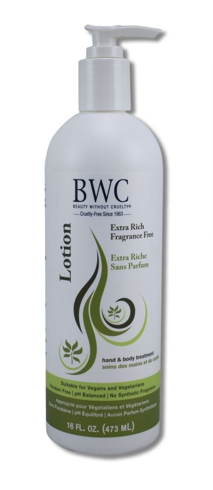 Beauty Without Cruelty Hand & Body Lotion Extra Rich Fragrance Free 16 oz Lotion