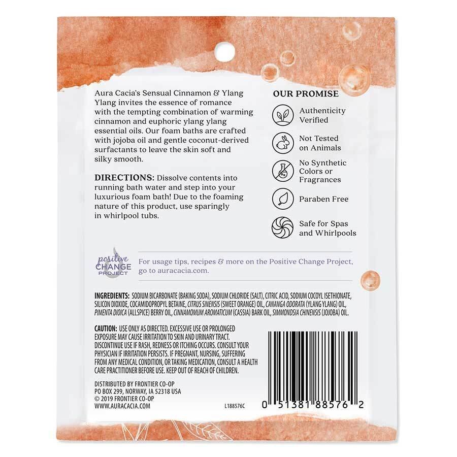 Aura Cacia Aromatherapy Foam Bath Tangerine/Grapefruit 2.5 oz Foam Bath
