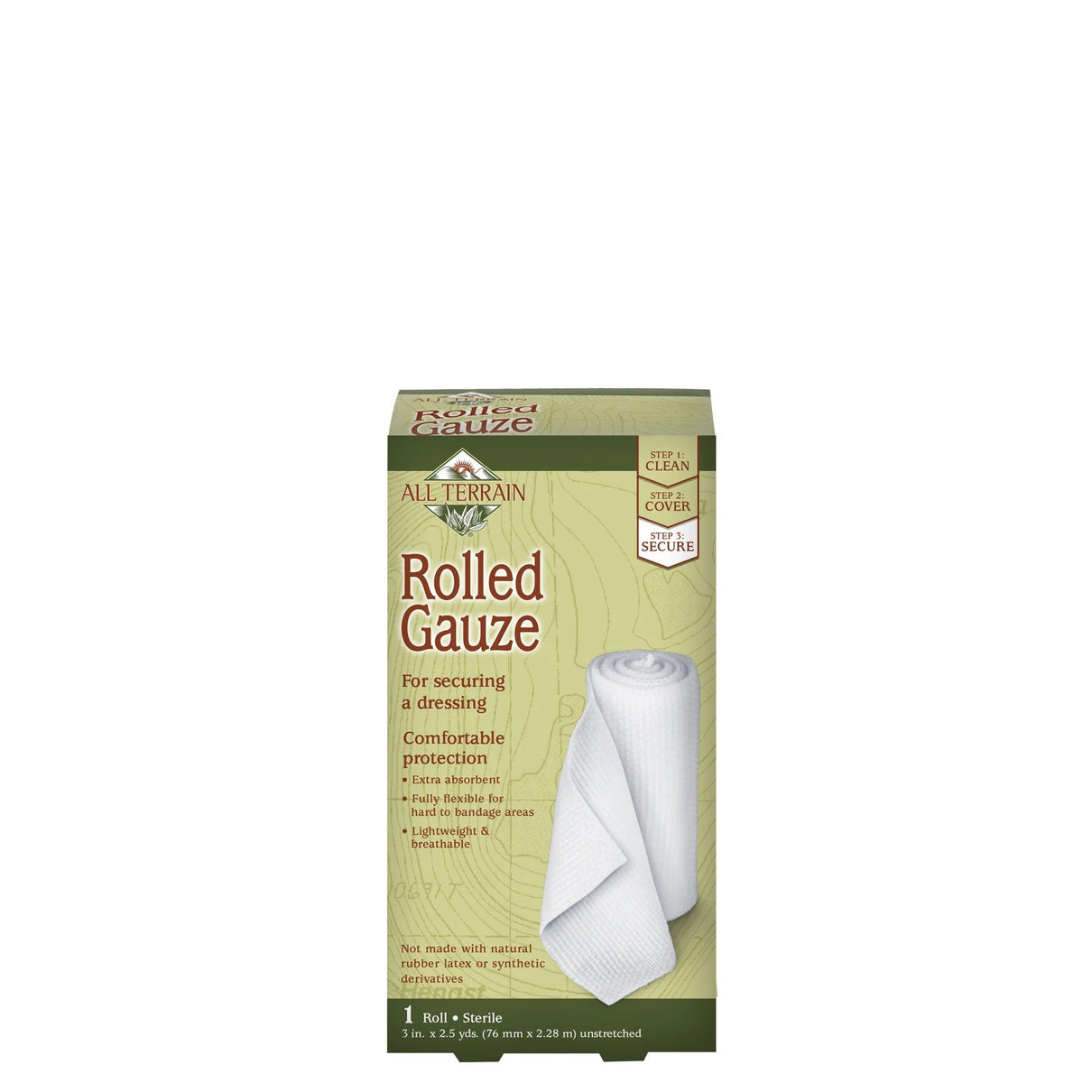 All Terrain Rolled Gauze 3 inch 2.5 yards Rolled Gauze