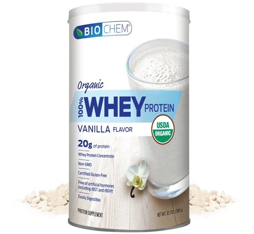 Biochem Organic 100% Whey Protein Vanilla 12.5 oz (300 g) Powder