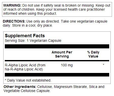 Kal R-Lipoic Acid ActivOxidant (100 mg) 60 VegCap
