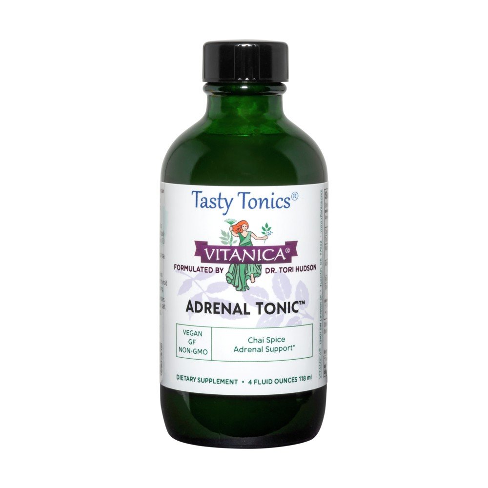 Vitanica Adrenal Tonic - Herbal Adaptogenic 4 oz Liquid